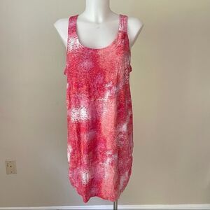 Marc by Marc Jacobs Watercolor Sleeveless Shift Dress Scoop Neck Tie Back sz M‎